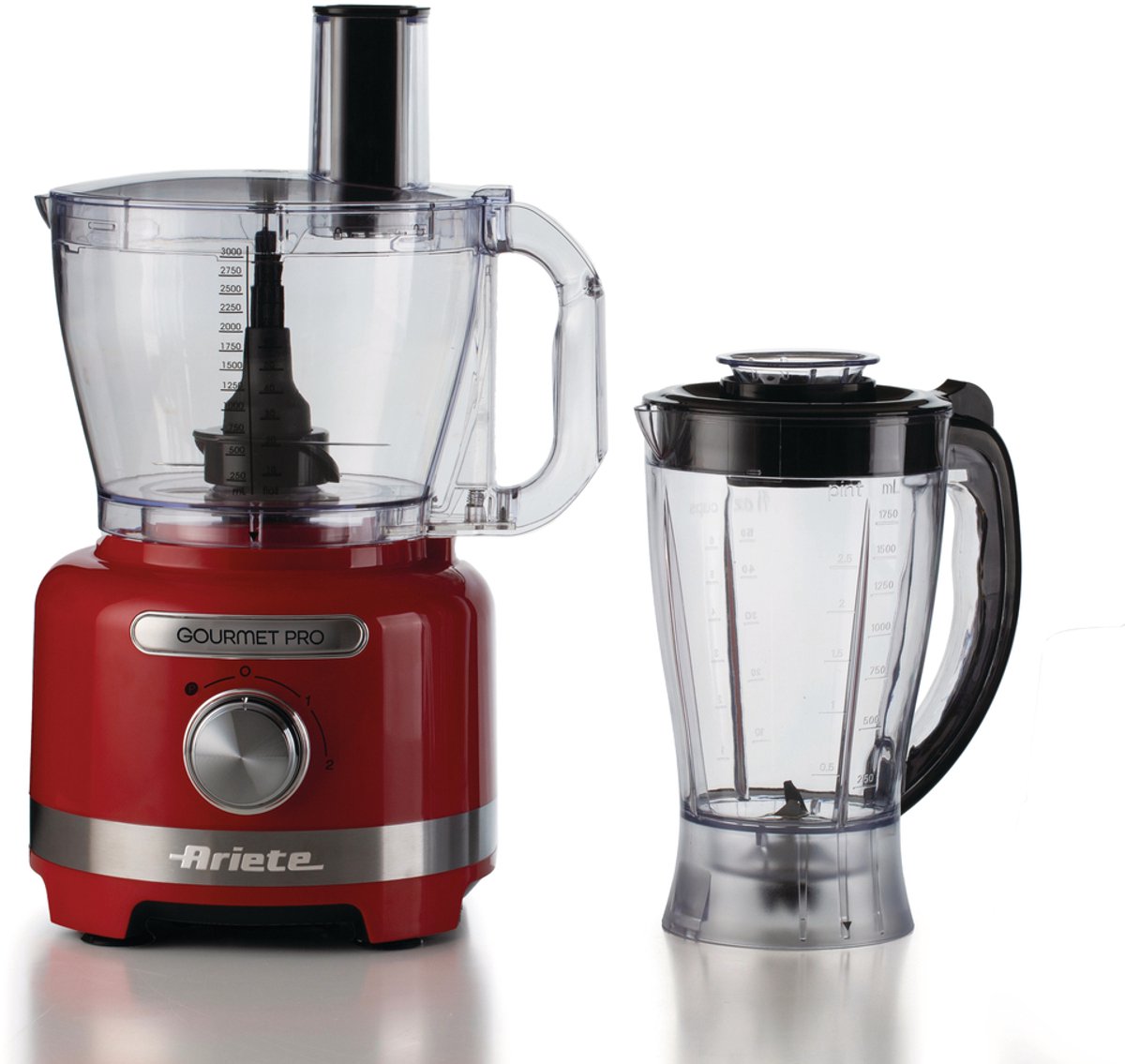 Ariete 1782/00 - Moderna food processor - keukenmachine - hakmolen - blender - Rood