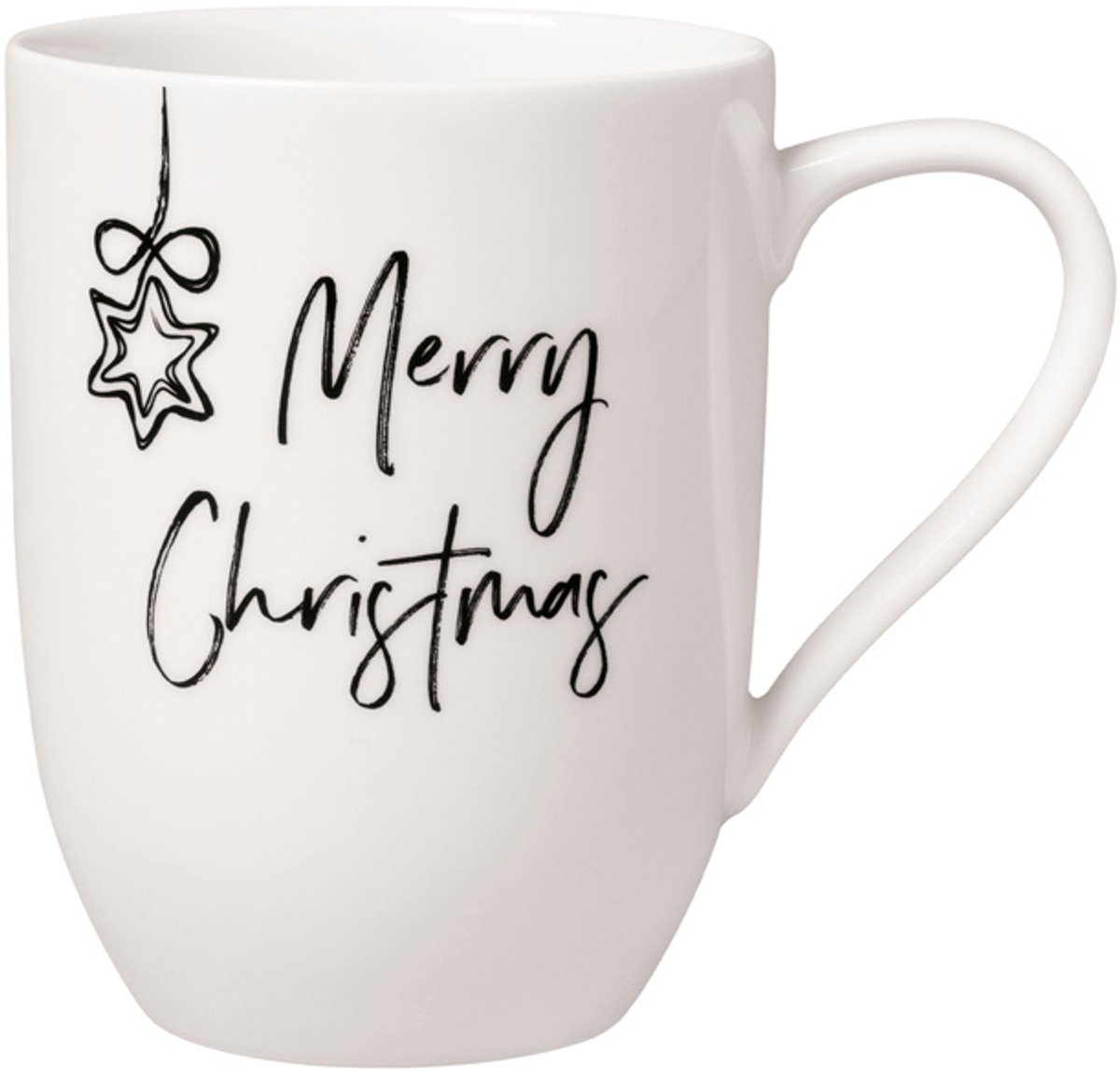 Becher mit Henkel 'Merry Christmas' Statement 290 ml