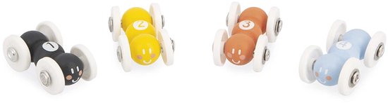 Janod Sweet Cocoon - Houten Mierenloper - 4 Rollende Mieren Rollen De Helling Af Op 3 niveaus - De Bel Gaat Bij De Finish - Stimuleert De Fijne Motoriek En Observatievaardigheden - Geschikt Vanaf 1 Jaar van Janod — afbeelding 3
