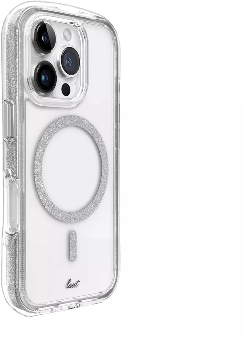 Laut - Aero Sparkle bescherm case voor iPhone 16 Pro Max - Crystal Silver