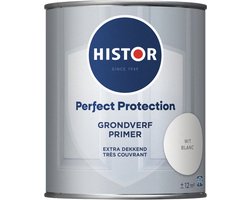 Histor Perfect Protection Grondverf - Primer Verf voor Buiten - Weerbestendige Houtverf met UV bescherming - Ideaal voor Deuren en Kozijnen - Wit - 0.75 L