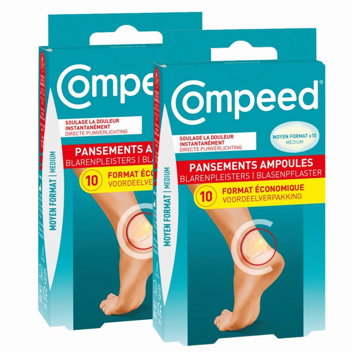 Compeed Blarenpleisters Medium Voordeelverpakking - 2 x 10 stuks