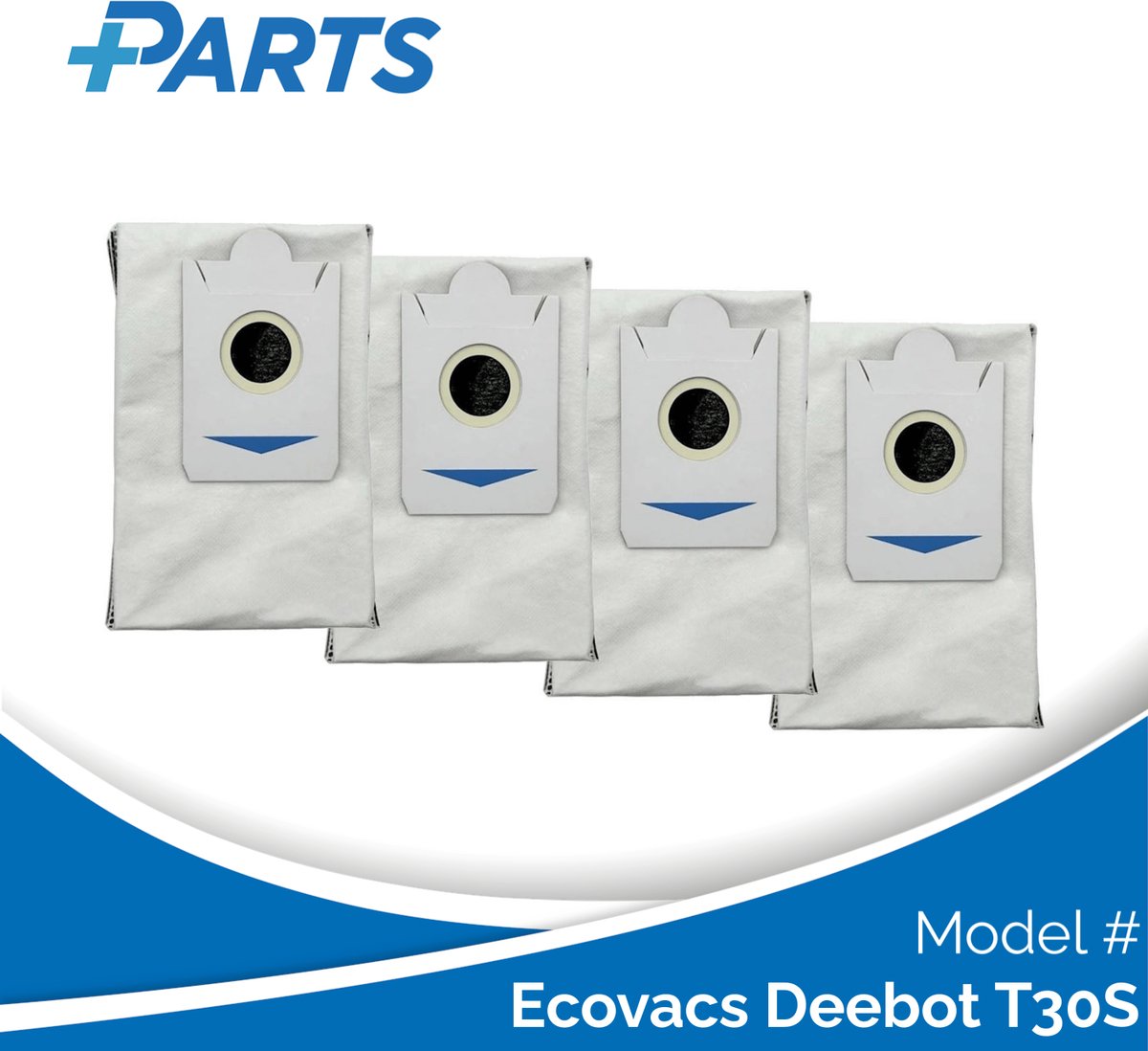 Ecovacs Deebot T30S Stofzakken (4 Stuks, Plus.Parts® alternatief voor DDB030025)
