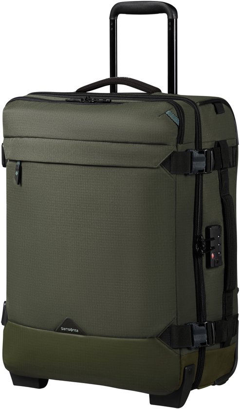 Samsonite Reistas/Backpack - Roadseeker DF/whls 55cm + rugzak - Dark olive - 50 l