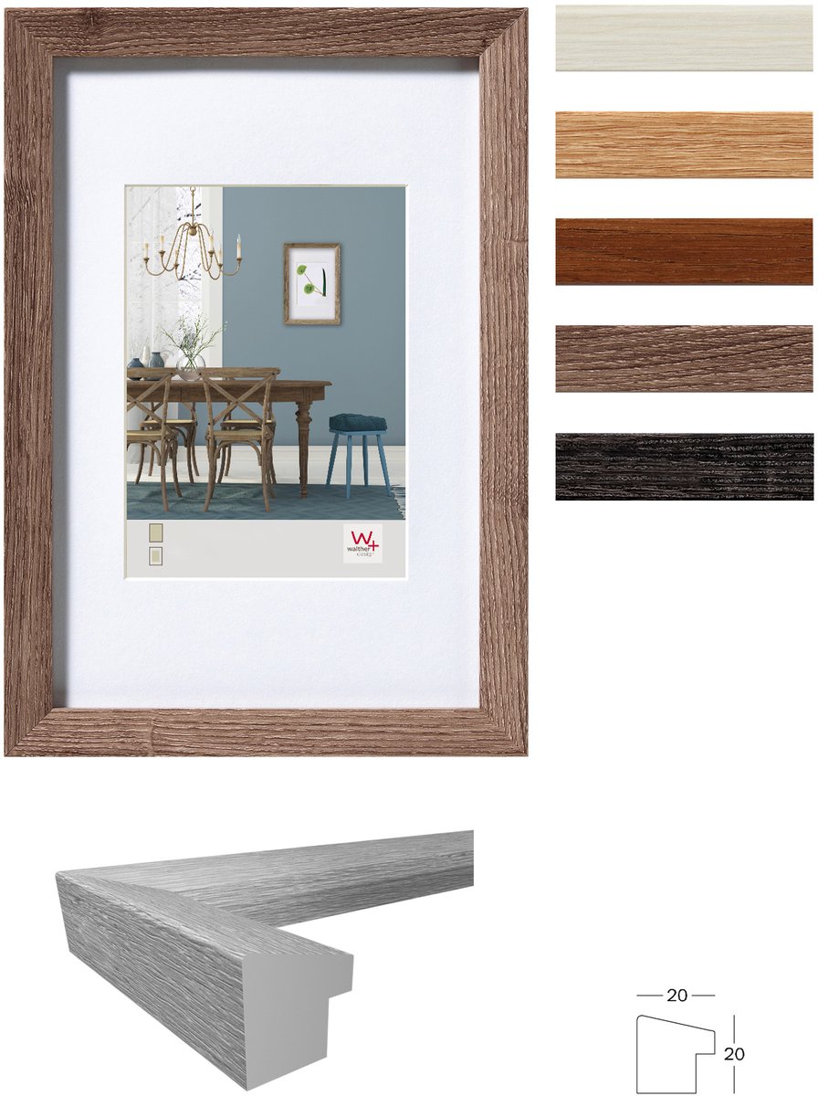 Walther Fiorito - MDF Houten lijst - Fotoformaat 20x30 cm - Wit