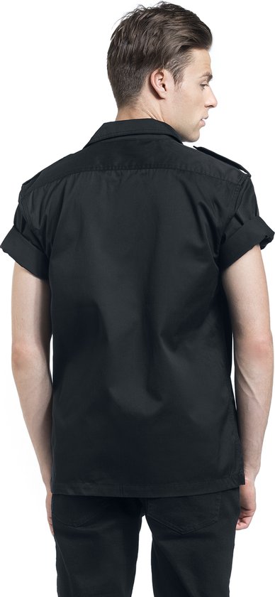 Brandit Legerhemd met kort mouw Heren Shirt met korte mouwen - zwart - 7XL