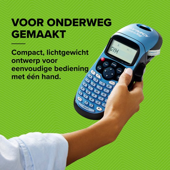 DYMO LetraTag LT-100H Labelprinter - Labelmaker met ABC-toetsenbord voor thuis en op kantoor - Blauw