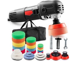 Polijstmachine - Poetsmachine Auto Met 6 Snelheden - Polijstschijven – Poliermachine 850W – Polijstmachines – Polijst Set
