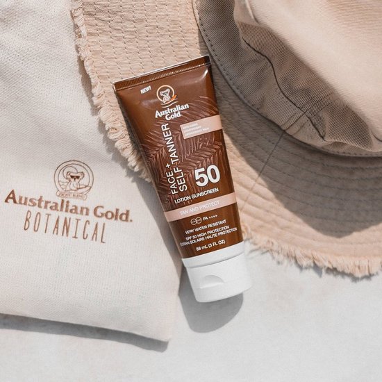 Australian Gold SPF 50 Face + Self Tanner - 88 ml - zonnebrandcrème