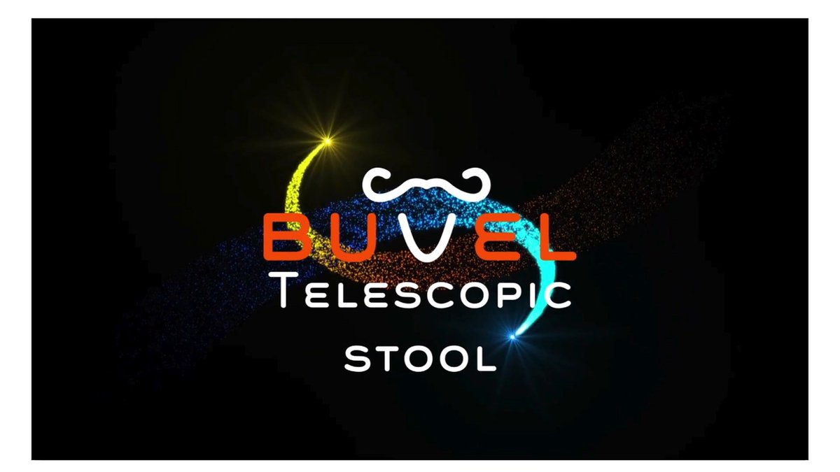 BUVEL® telescopische kruk vierkant, draagbaar, lichtgewicht, opvouwbare