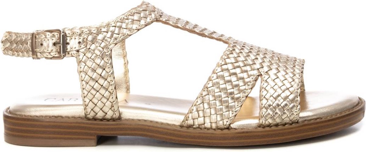 Carmela 16219902 Leather Sandalen Goud EU 40 Vrouw