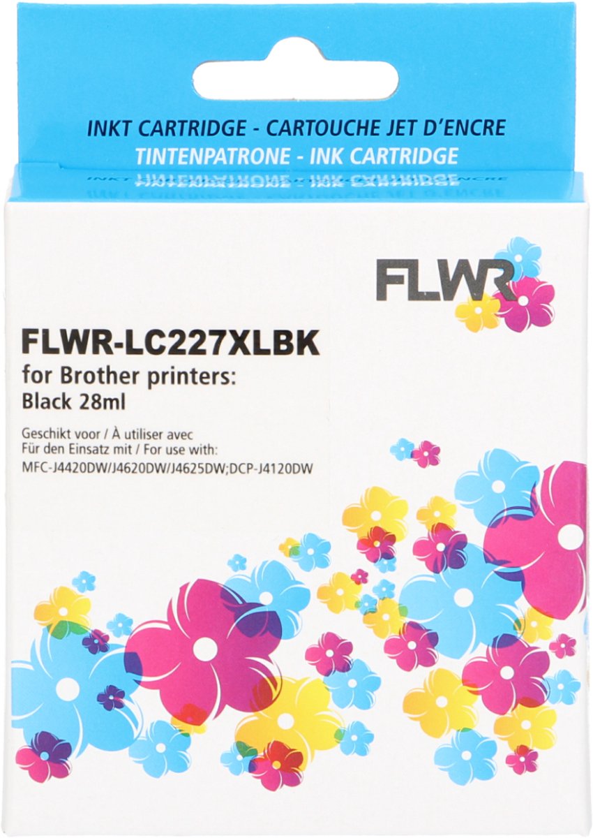 FLWR - Cartridges / Brother LC-227BK / zwart / Geschikt voor Brother