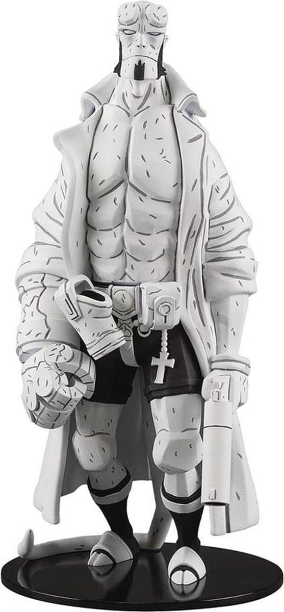 Hellboy Vinyl Statue 30th Anniversary B&W Variant Previews Exclusive 32 cm Beeld