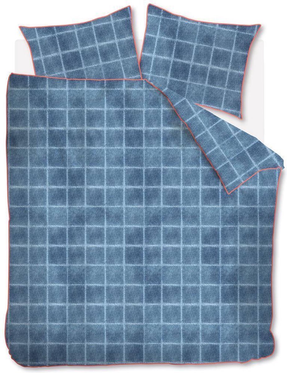 At Home by Beddinghouse Denim dekbedovertrek - Lits-Jumeaux - 240x200/220 cm - Blauw