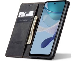 Hoesje geschikt voor HTC U24 Pro - Book Case Leer Slimline Zwart