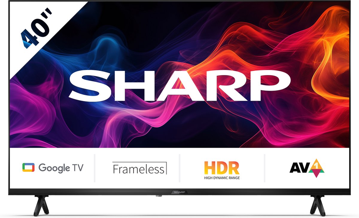 Sharp 40GF2265 - 40inch Full-HD televisie met Google TV - 2024 - Sharp - €255,66
