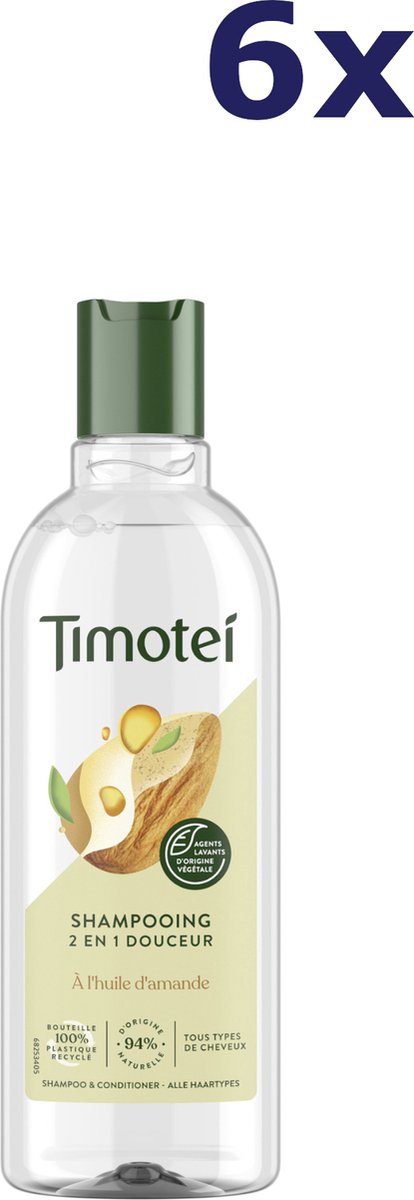 Timotei Shampoo - 12 x 300ml - met amandelolie 2in1