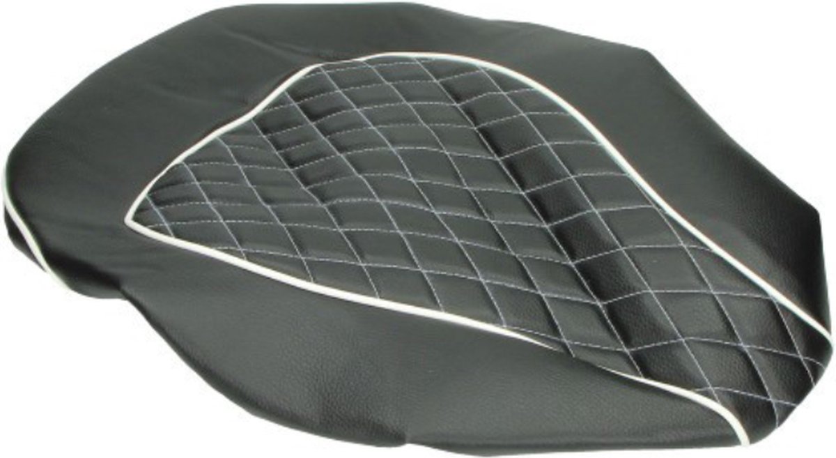 Zadelhoes Chesterfield Piaggio Zip Zwart/Wit Custom