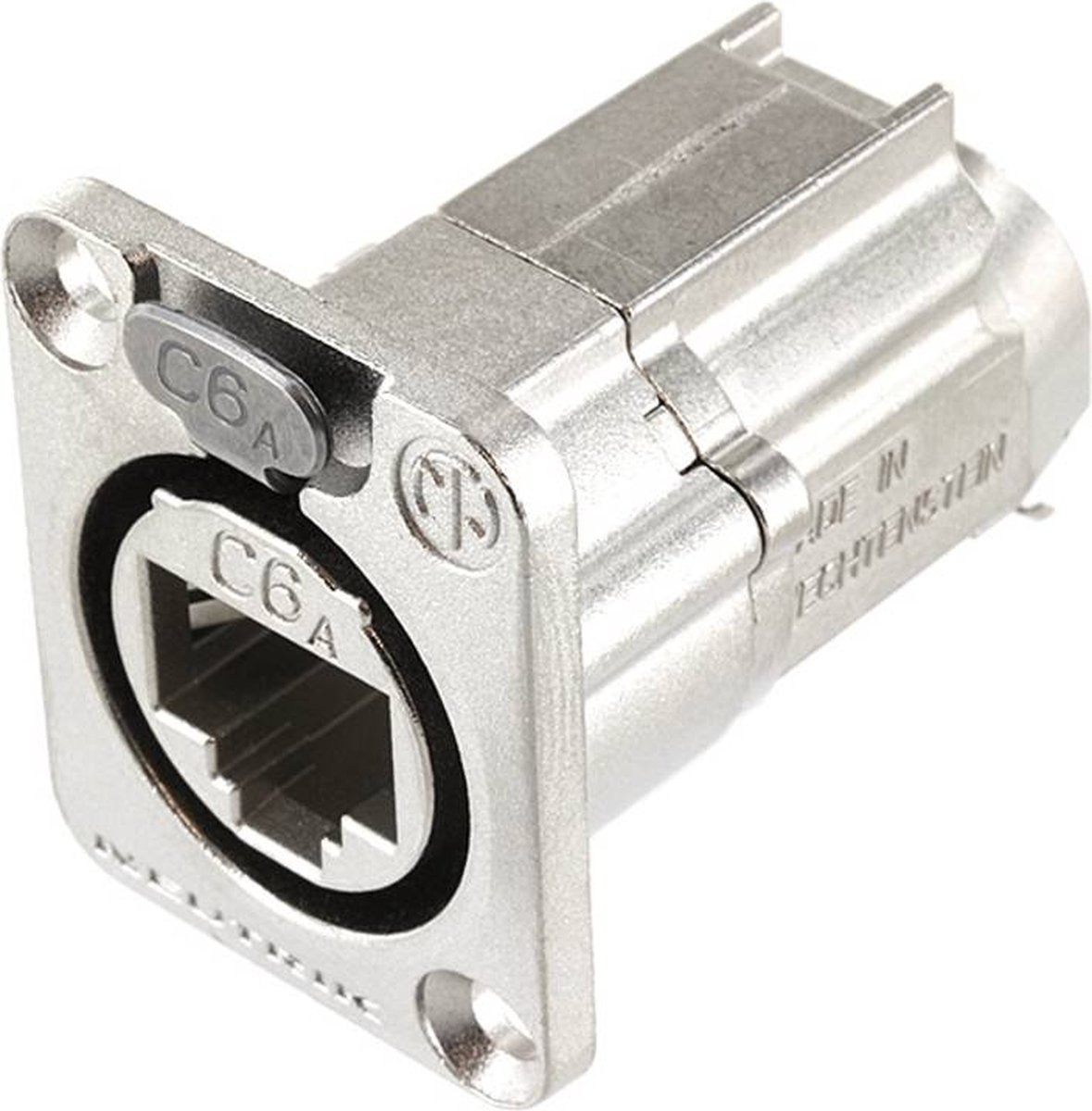 Neutrik NE8FDX-Y6 RJ45-dataconnector etherCON D-serie NE8FDX-Y6 Bus, recht Aantal polen: 8P8C Nikkel 1 stuk(s)