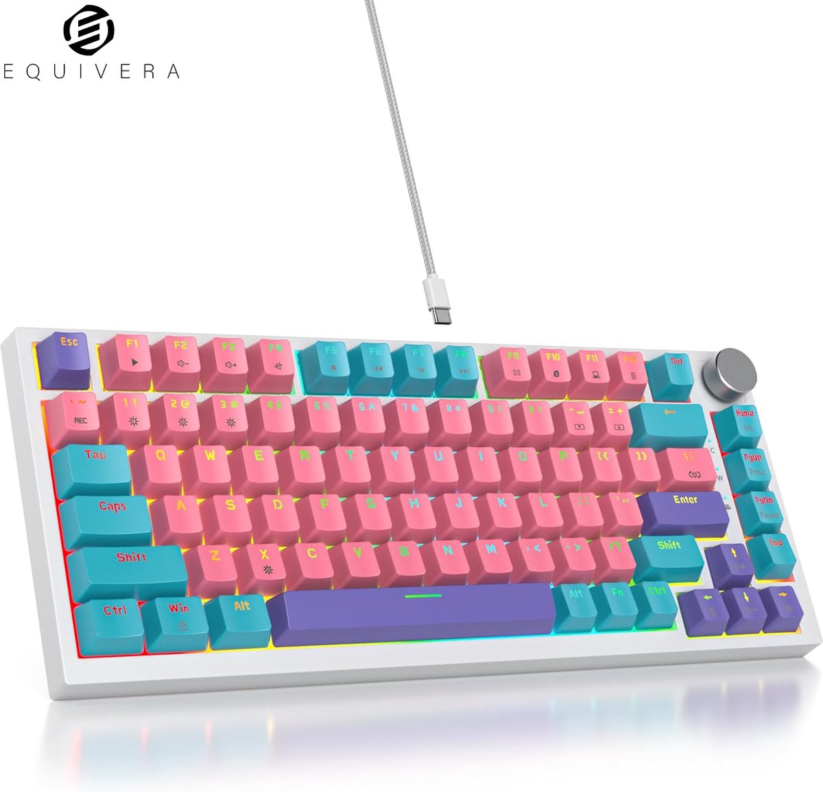 Equivera Mechanisch Toetsenbord - Gaming Toetsenbord - Mechanical Keyboard - Mechanische Toetsenbord