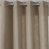 Bol.com Atmosphera Clem Gordijn 140x260cm - Gordijnen kant en klaar met haakjes ringen - Linnen aanbieding