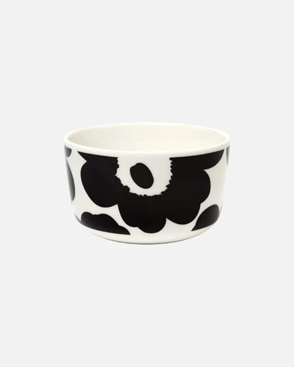 Marimekko Oiva Unikko bowl 2.5dl zwart