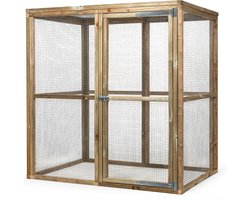 Wood Selections Konijnenhok Ruben - Konijnenhok voor buiten - Konijnenren - Konijnenkooi - Nachthok konijn - Konijnenhuis - Dierenverblijf - Konijnen