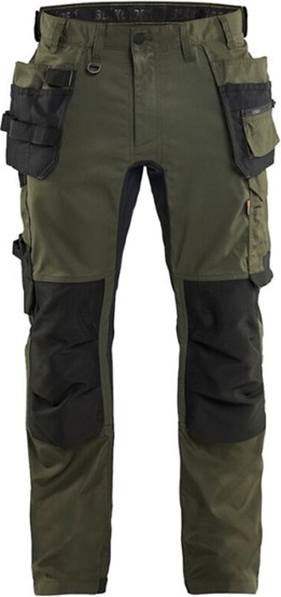 Pantalon de travail Blåkläder 1750 extensible dans les deux sens - vert/noir taille 54
