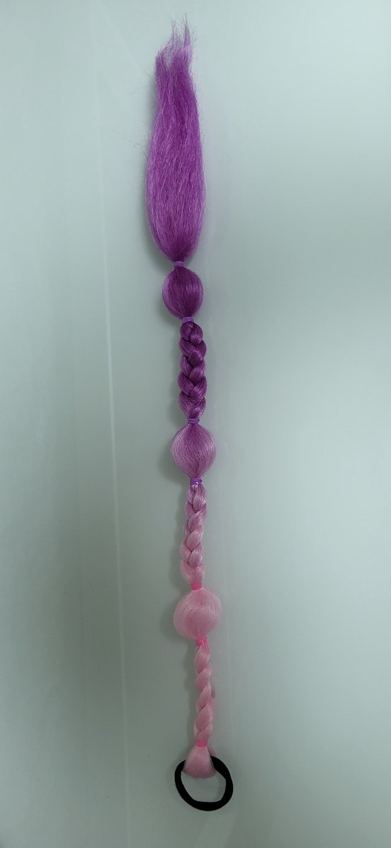 Bubble hair extensions rose/pink