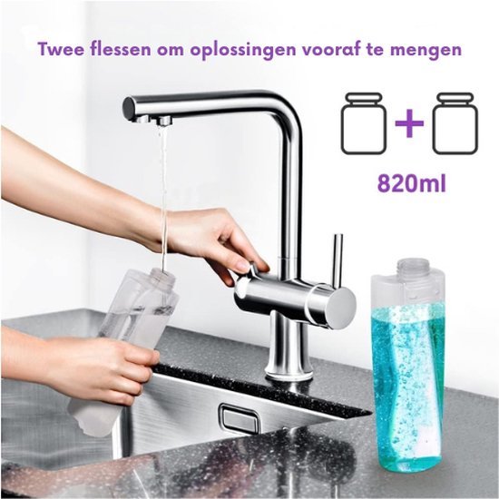 ILAVCOOL Spray Mop voor Vloerreiniging - Microvezel Droog/Natte Mop met 3 Herbruikbare Pads, 550 ml Navulbare Fles - Voor Laminaat, Tegels, Hout, Hardhouten Vloeren