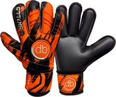 db SKILLS keeperschandschoenen Oranje Maat 6 verwijderbare fingersave - Black palm