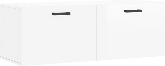 VidaXL Wandkast 100x36,5x35 cm bewerkt hout wit
