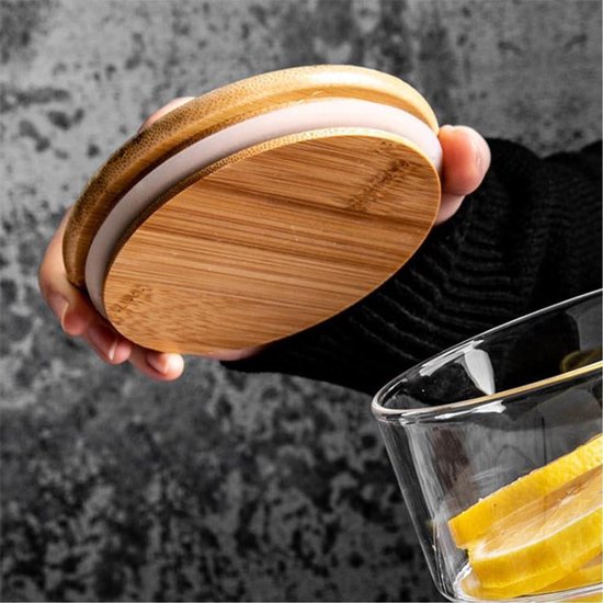 Voorraaddozen met deksel, luchtdicht, set van 3, 1500 ml, glas met Voorraaddozen met deksel, luchtdicht, set van 3, 1500 ml, glas met