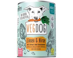 VegDog Adult - Natvoer - 400gr - Veganistisch hondenvoer - Hypoallergeen - Gezond - Duurzaam