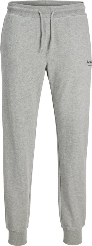 Grijze joggingbroek van Jack & Jones met logo op de zijkant, trekkoord en boorden.