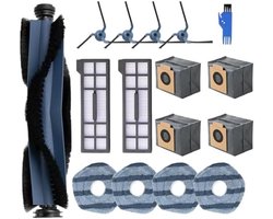 16-delige stofzuigeraccessoireset geschikt voor Eufy X10 Pro Omni robotstofzuiger