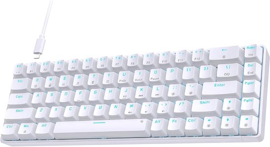 Gaming Keyboard Met Verlichting - Mechanisch Gaming Toetsenbord - Multimedia Toetsen - Qwertz/Qwerty - RGB Verlichting - Led Verlichting - Ergonomische Toetsenbord