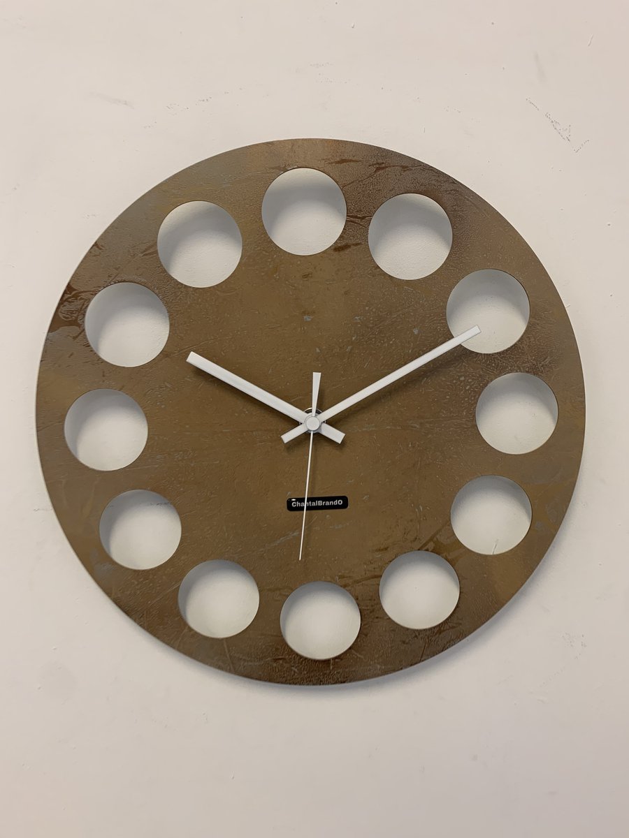 MOSACLOCK CAFE LABEL Wandklok Modern Industrieel Design