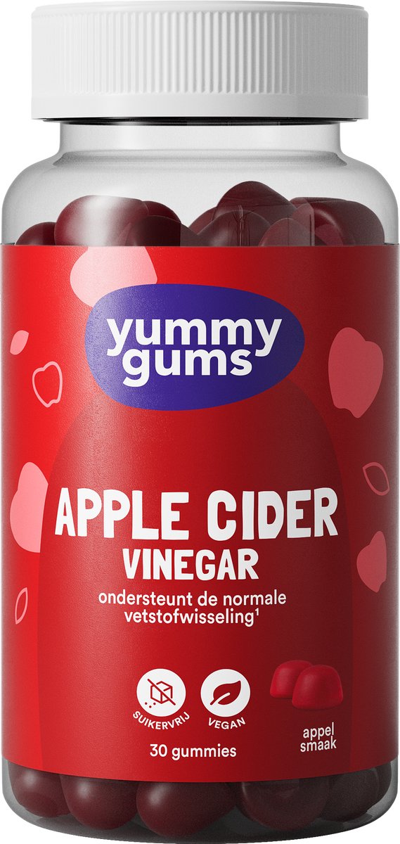 Goedkoopste Yummygums • Apple Cider Vinegar gummies • Appelazijn • 60 gummies