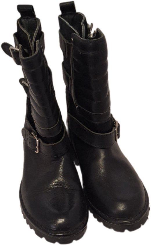 SF-MOTO-CUIR-SANGLES AVEC BOUCLE- BLACK-36