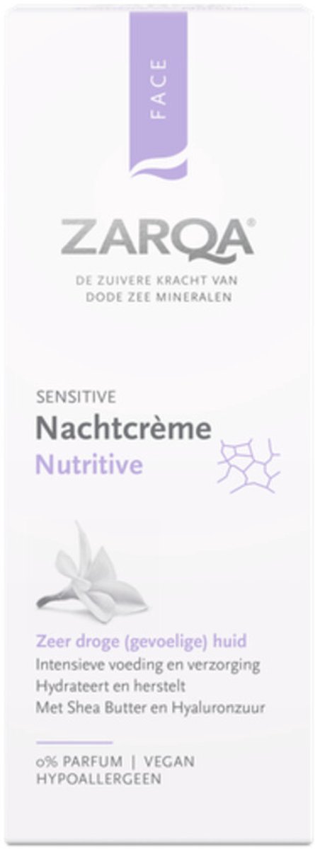 Bol.com Zarqa Nutritive Nachtcrème - 3 x 50 ml - Voordeelverpakking aanbieding
