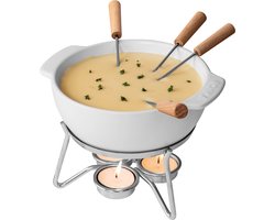Boska Kaasfondueset Party - Magnetron bestendig - Keramiek - Wit - 750 ml