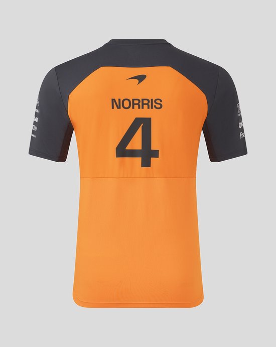 Destockage T-Shirt F1 McLaren Team Noir/Orange 2022 Pas Cher