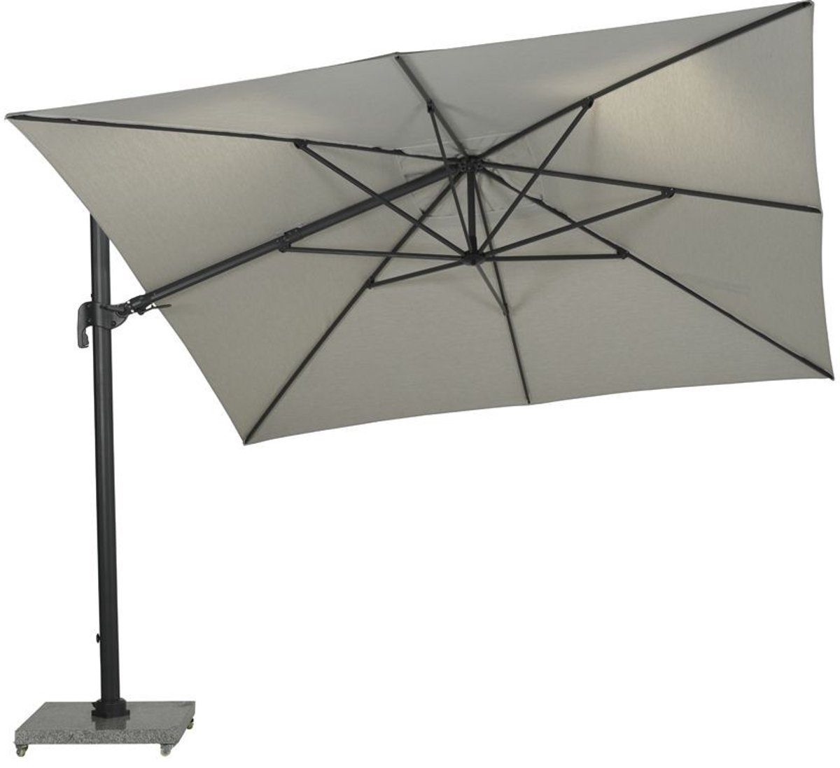 Garden Impressions Hawaii Big Pole II zweefparasol 350x350 cm - royal sand – foto 4