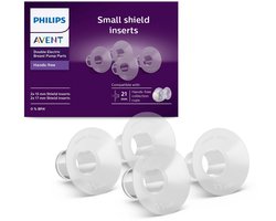 Philips Avent - Kleine Bescherminzetstukken – Perfecte Pasvorm voor Kleine Tepels (15mm & 17mm) | Comfortabel Siliconen Materiaal | Eenvoudig Schoon te Maken - SCF554/11