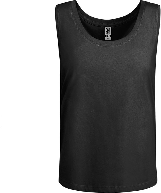 Lot de 2 hauts amples Zwart pour femme à larges bretelles, légèrement ajustés, modèle Nara, taille S