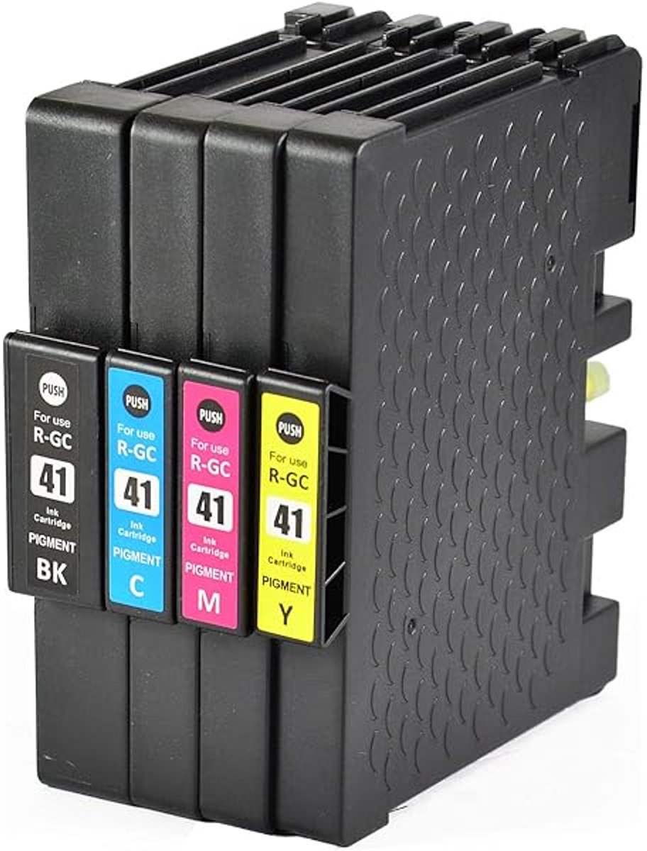 Inktcartridge geschikt voor RICOH GC-41 | 1x Multipack geschikt voor Ricoh SG2010L - SG2100 - SG3100 & Aficio SG3110DN - SG3120BSF - SG7102