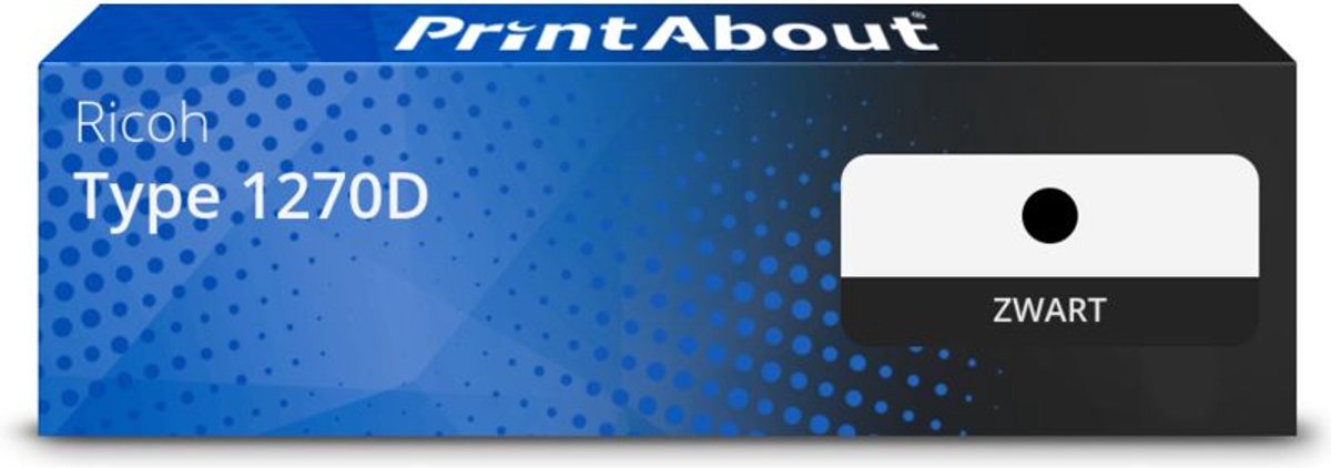 PrintAbout Huismerk Ricoh Type 1270D (888261) Toner Zwart