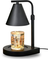 Kaarswarmer Met Timer Kaarsverwarmer Lamp Met Timer & Dimbaar Licht - Verstelbare Hoogte 4 Levels - Vlamloze Geurverspreider Dimbare Kaarsenwarmer 4 Niveaus