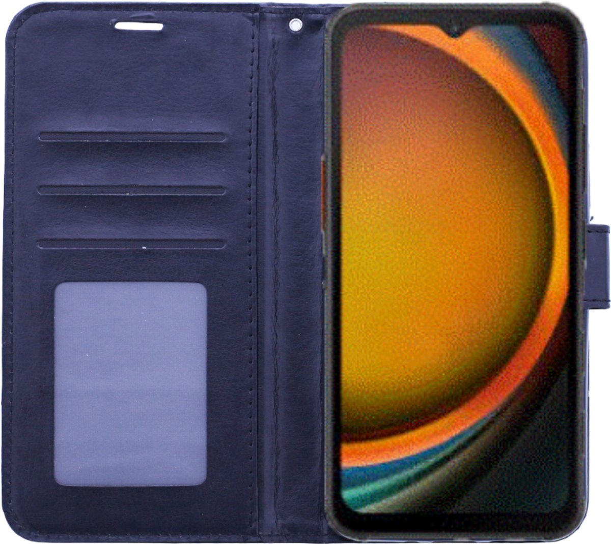 Portemonnee Book Case Hoesje Geschikt voor: Samsung Galaxy Xcover 7 - Zwart